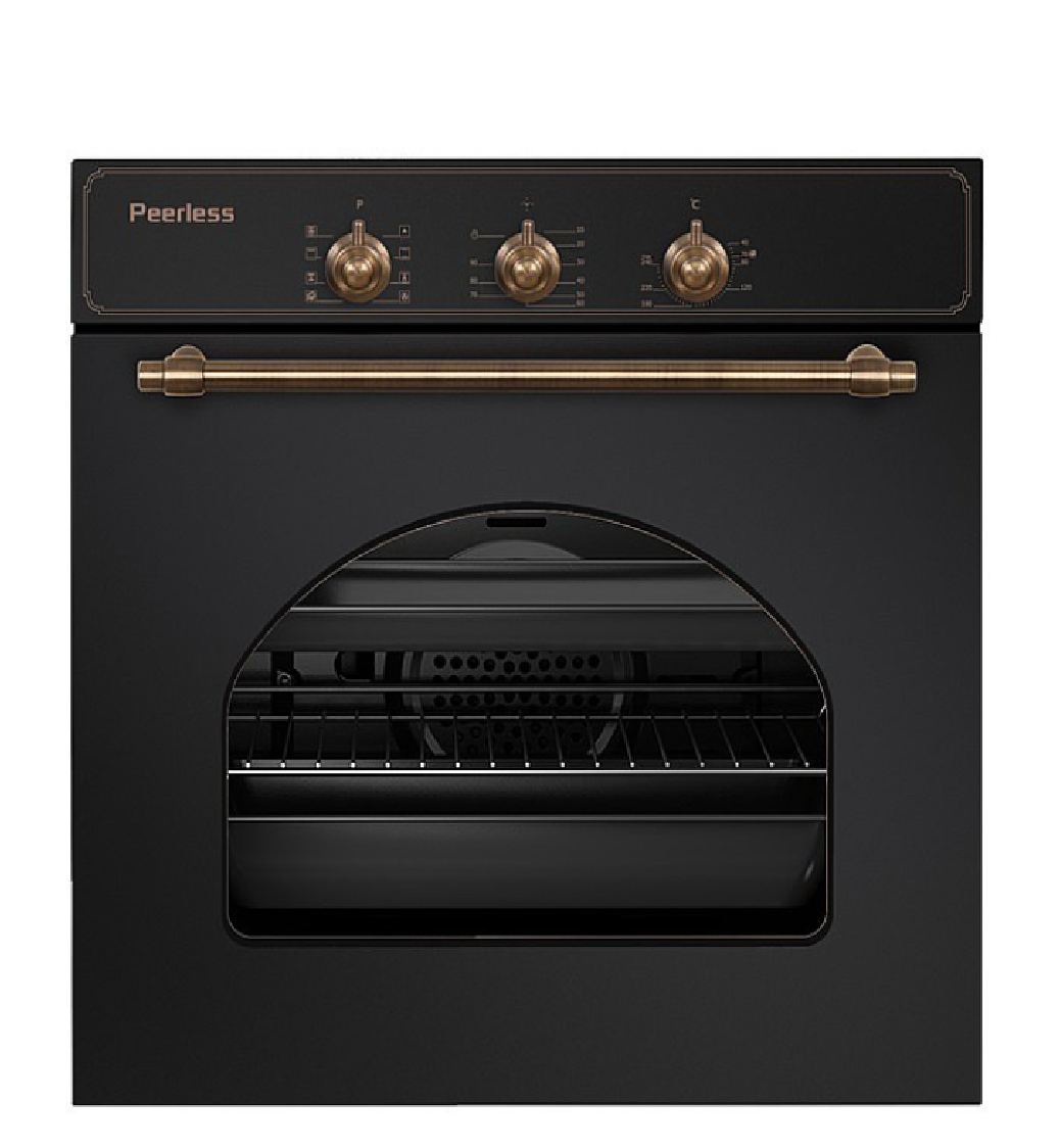 PR-609 R-BLK תנור בנוי כפרי מפואר פירלס דגם PR-609 R-BLK