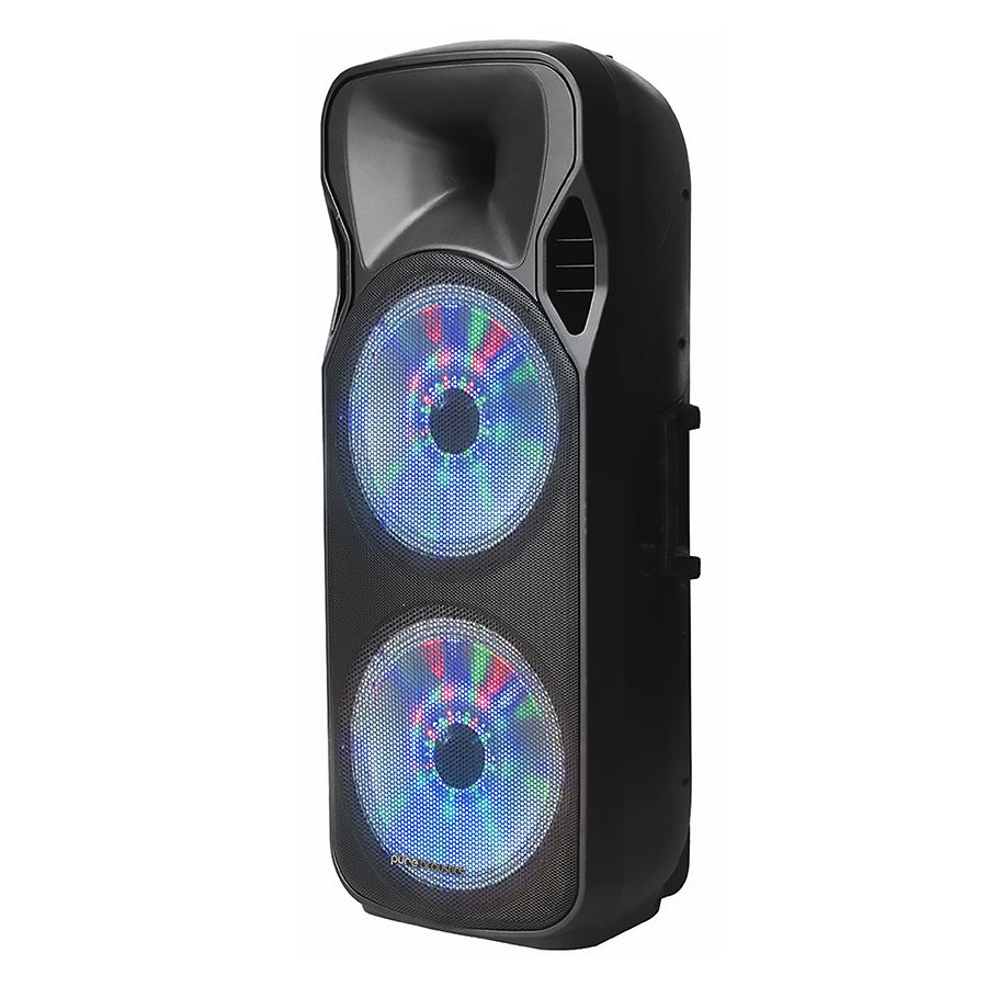ZX-1212-pure-acoustics-isometric-web רמקול בידורית קריוקי נייד דאבל 12" חזק ועוצמתי עם תאורת דיסקו pure acoustics דגם ZX-1212