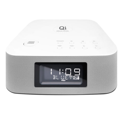 מערכת סטריאו Hi-Fi עם משטח טעינה אלחוטי Qi