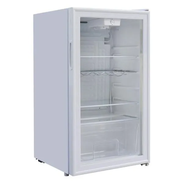 1 מקרר ויטרינה 93 ליטר דלת זכוכית Peerless דגם LC- 92