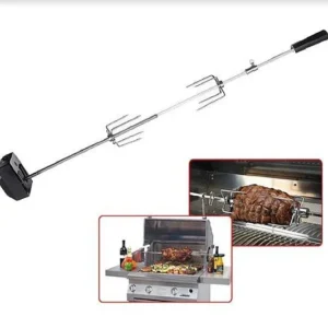 קיט שיפוד נירוסטה מסתובב+ מנוע לגריל 3 מבערים