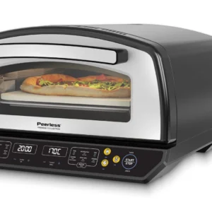 טאבון פיצה חשמלי MS-601 כולל אבן שמוט 13 אינץ שחור PEERLESS