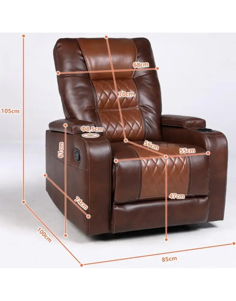 12 כורסת טלוויזיה עם ריקליינר Padova