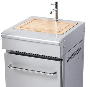 4 מטבח גריל נירוסטה מפואר קומפלט 5 מבערים +כירה צד +מבער אינפרא אדום Char Grill