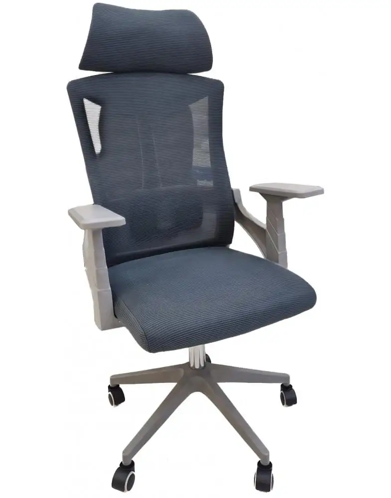 5 אפור כסא משרדי עם משענת ראש Honcho