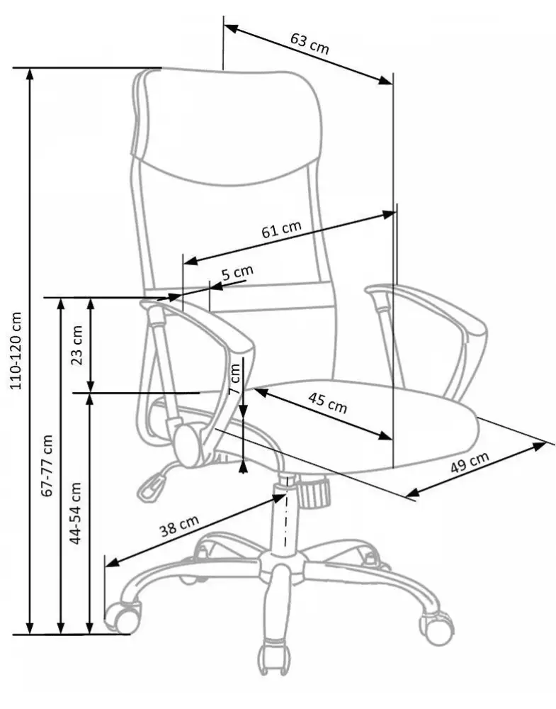 6 כיסא משרד רשת Waltz