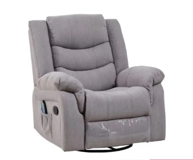 כורסאת מסאז בד לונה אפור KD-7209 פרמיום