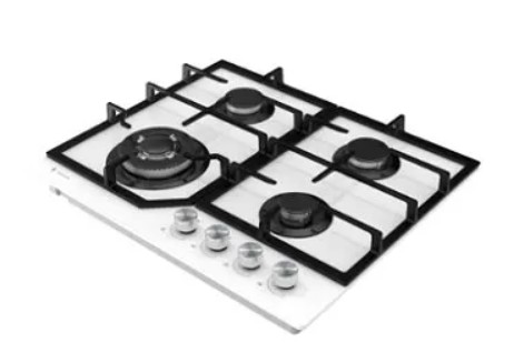 כיריים גז 4 מבערים 60 זכוכית לבנה TADIRAN TADGH60GW