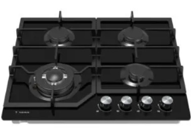 כיריים גז 4 מבערים 60 זכוכית שחורה TADIRAN TADGH60GB – תמונה 2